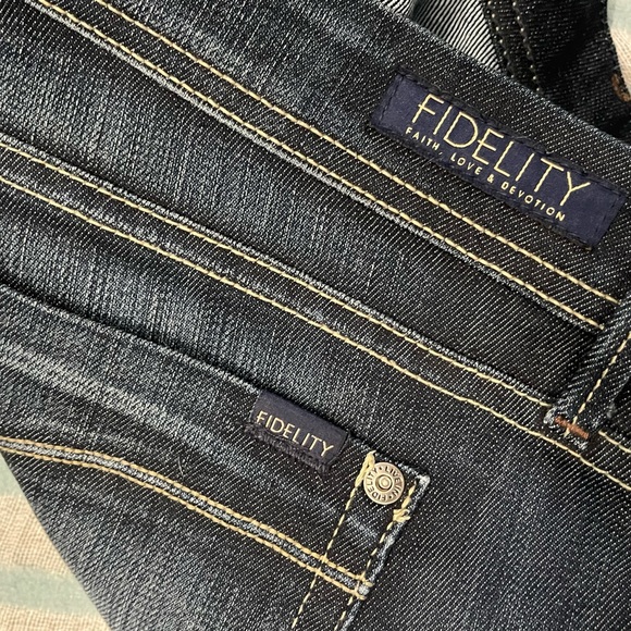Fidelity Denim Dark Wash High Rise Skinny Jeans - Size 31 - New Without … - Picture 5 of 7